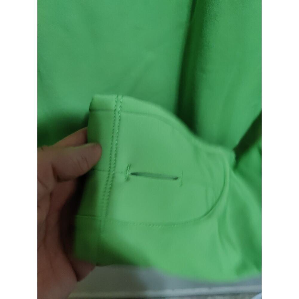 Asics Women's Pullover Training Jacket Green Size Medium Sleeve Thumb Holes - Picture 11 of 16